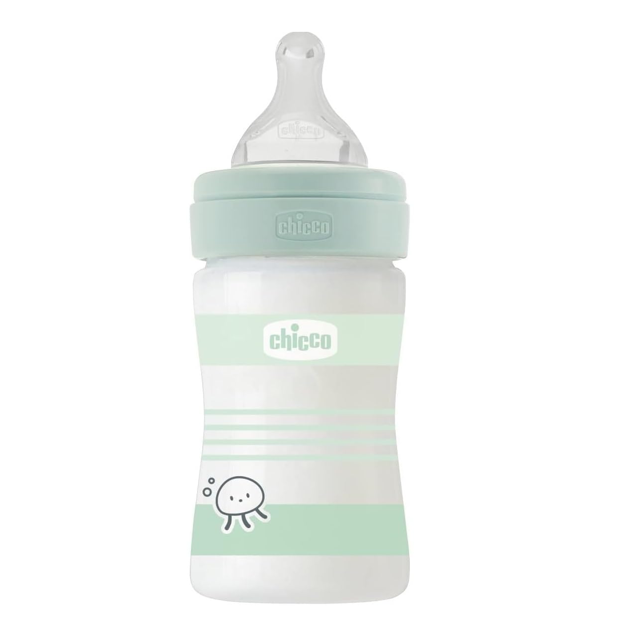 Biberon Chicco Bien-Être 240 Ml Verre - Débit Lent Tétine Physio Anti-Colique