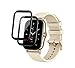 PaceBid 2 Pack Pellicola Protettiva Compatibile con Amazfit GTS 2, [3D] [9H Durezza] [Senza Bolle] Piena Copertura Pellicola Vetro Temperato per Amazfit GTS 2