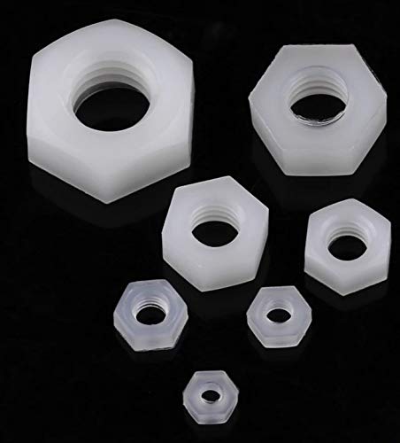 CONPHERON Kunststof Zeskant Moer, Zwart Nylon Zeskant Moeren M20 (4 stuks