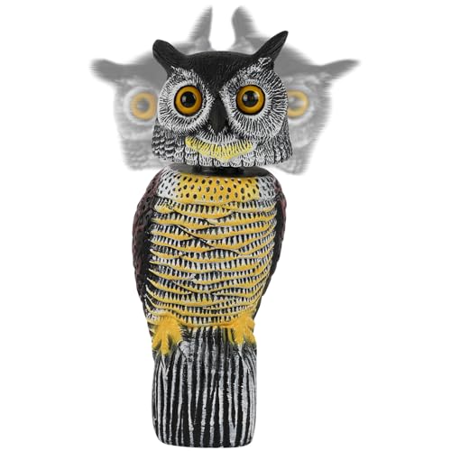 Glintoper Plastic Fake Owl Wagging Head Outdoor Statues...