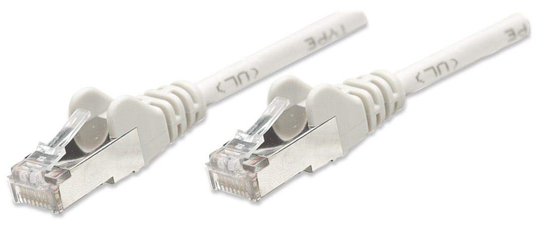 IC Intracom Intellinet Network Cable, Cat5e, FTP Grey, 329903 (Grey RJ-45 Male/RJ-45 Male, 7 ft. (2.0 m), Grey