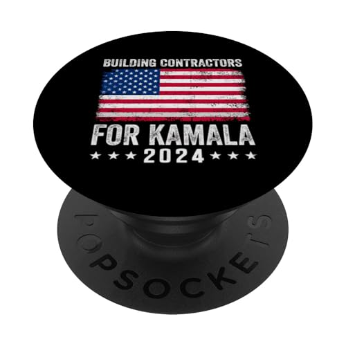 Contratistas de edificios para Kamala 2024 PopSockets PopGrip Intercambiable