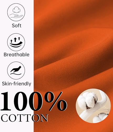 Image of CF Womens 100% Cotton Pajamas Set Button Down Pjs Sets Short Sleeve Top & Long Pants Sleepwear Comfy Loungewear with Pockets