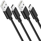 [USB-IF Certified] HOUPU USB Type C Cable [2 Packs, 6ft], Fast Charging USB-C to USB-A Cord for Samsung Galaxy S9/S9+/S8/S8+/Note 8, Sony XZ, HTC 10, LG V30/G6/G5 - Black