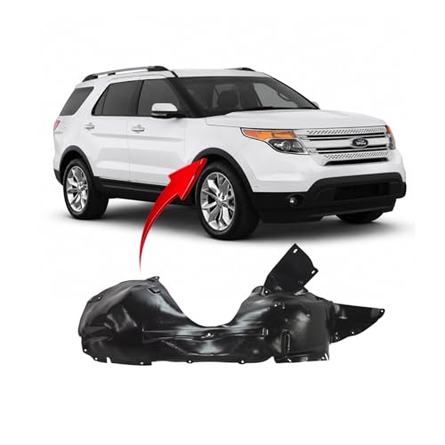 Image of FitParts Compatible with Ford Explorer 2011-2015 Front Right Fender Liner | Passenger Side, Plastic, Ready to Install, OEM BB5Z16102D, FO1249149