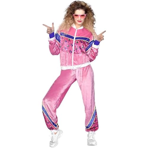 Désguisements rose velours amscan ensemble de jogging doux et extensible