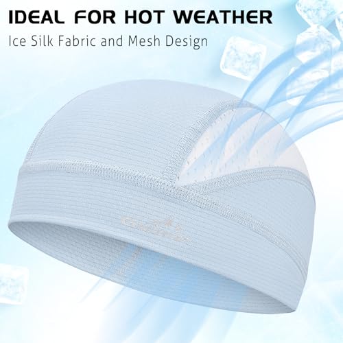 Image of GXCROR Cooling Skull Cap for Men Women Sweat-Wicking Breathable Mesh Liner for Helmets, Summer Cycling Motorcycle