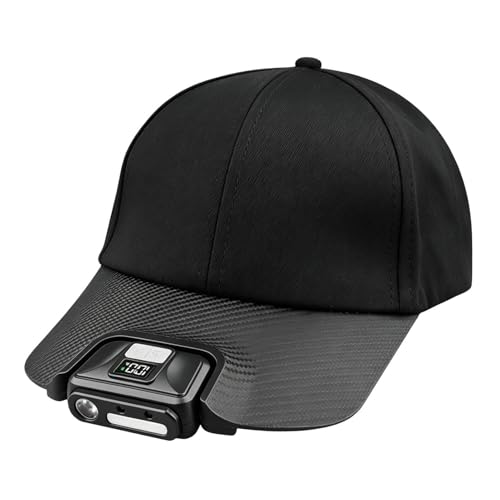 Linterna frontal recargable LED con clip para gorra y sombrero de camping