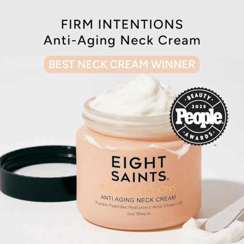 Eight Saints Firm Intentions Anti Aging Neck Cream, Natural & Organic, For Firming Skin and Reducing Wrinkles, 2 Ounces - Image 3
