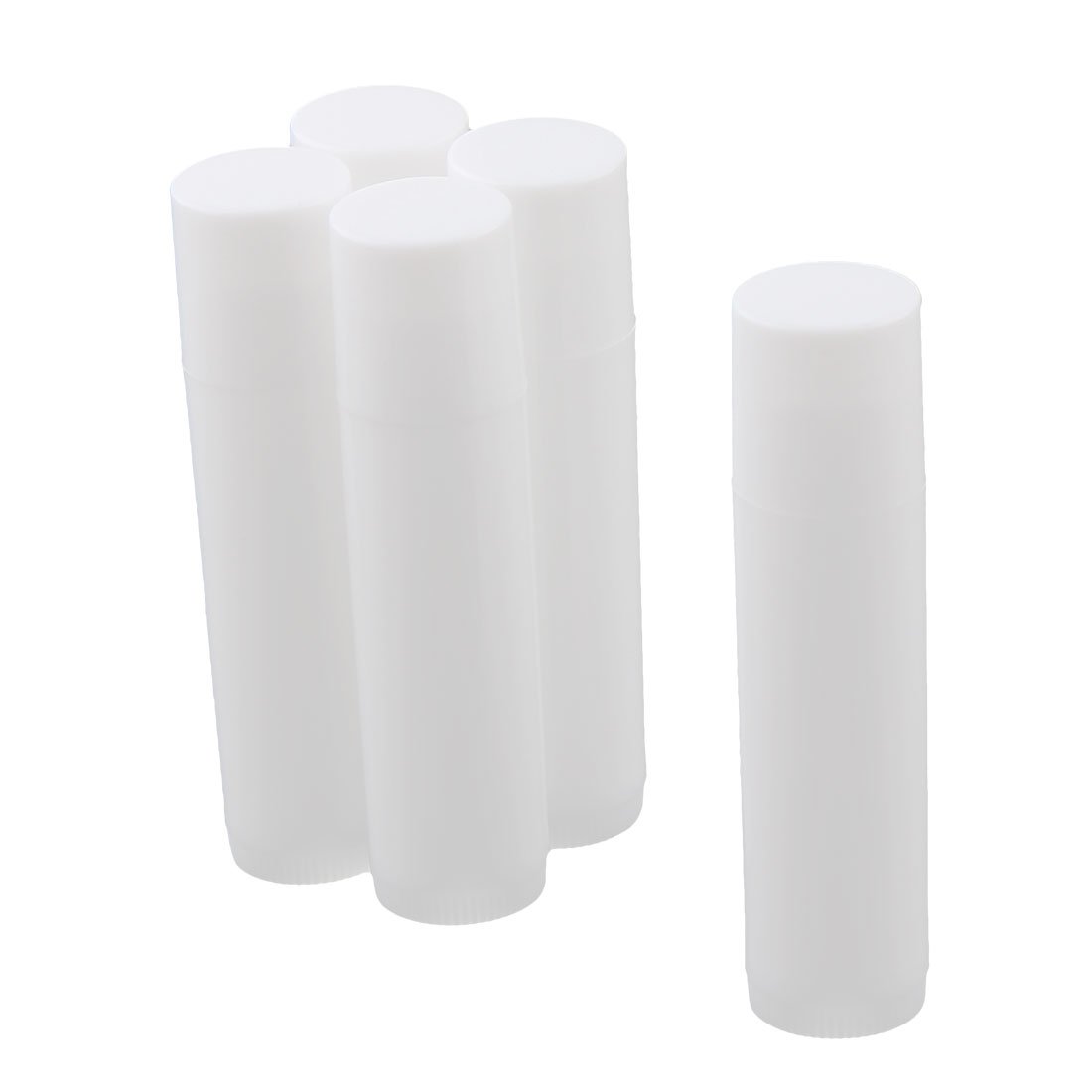 Plastic Empty Lip Balm Tube Lipstick Chapstick Container Cosmetic Holder 5 Pcs White id 216 712 dc4 47a