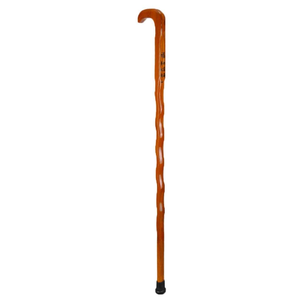 MObyat Andador para Ancianos,Bastón de Madera para Ancianos, bastón de Madera Antideslizante, Mango Largo, Varita de bambú, Regalo, Estilo bambú, Estilo Madera Maciza, práctico
