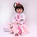 Produktbild iCradle Reborn Dolls 18" or 22" Sehr Süss Realistische Weiche Silikon Vinyl Reborn Babypuppen Mädchen Kleinkind Reborn Baby Dolls Lebensechte Puppen Magnetisch Mund Geburtstagsgeschenk (18)