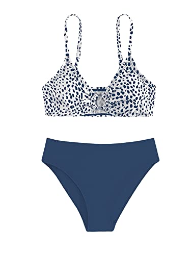 SOLY HUX Girl's Floral Print Bikini Bathing Suits 2 Piece Swimsuits