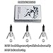 TIGER ARCHERY 3PK/6PK Bowfishing arrow tips with barbed assembly and lock washer ring (6pcs)
