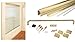 C.R. LAURENCE CK146072BGA CRL Brite Gold Anodized 60" x 72" Cottage CK Series Sliding Shower Door Ki