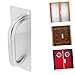 DIYEAH Push Pull Stainless Steel Door Handle Plate for Industrial Use and -Resistant for and Gates