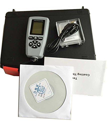 Medidor digital de espesor de recubrimiento EC770 con pantalla LCD y maletín, rango 0 a 1300um miniatura 7