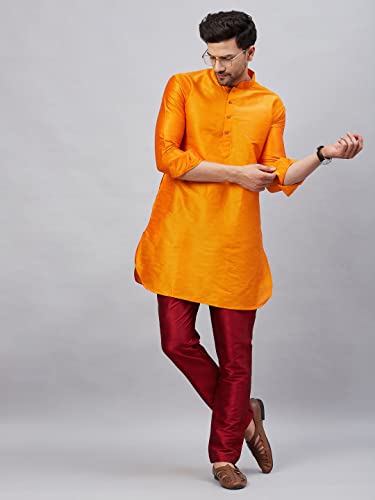 Image of VM Men's Silk Blend Kurta Pyjama Set