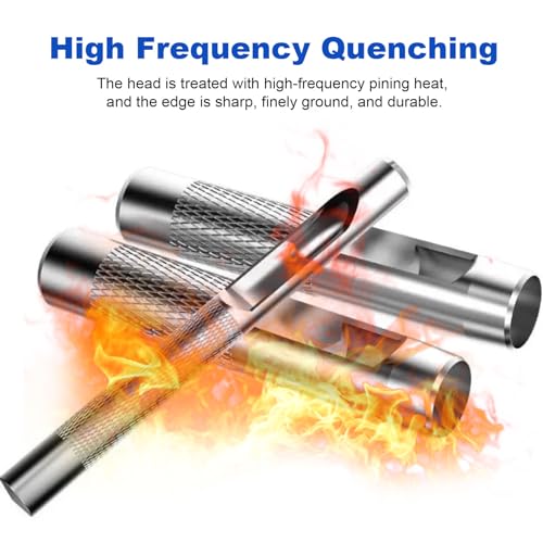 Locheisen Set, Lochstanzer, 12 Stahl Locheisen Set Leder 1/8 ’’-3/4 ’’ (3-19 mm), Locheisen Satz für Leder, Uhrenarmband, Dichtung Gürtel, Schuh, Stoff, Leinwand Kleidung mit Aufbewahrungskoffer