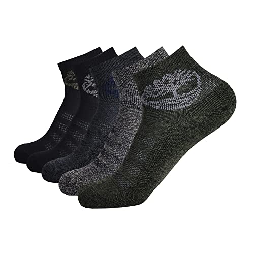Timberland Boys' 5Pack Sport Quarter Socks