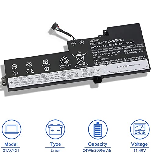 Image of JOTACT 01AV421 ThinkPad T470 T480 Laptop Battery Compatible with Lenovo ThinkPad A475 A485 TP25 Series Notebook 01AV489 01AV419 01AV420 SB10K97578 SB10K97576 SB10K97577 11.46V 24Wh 2095mAh 3-Cell