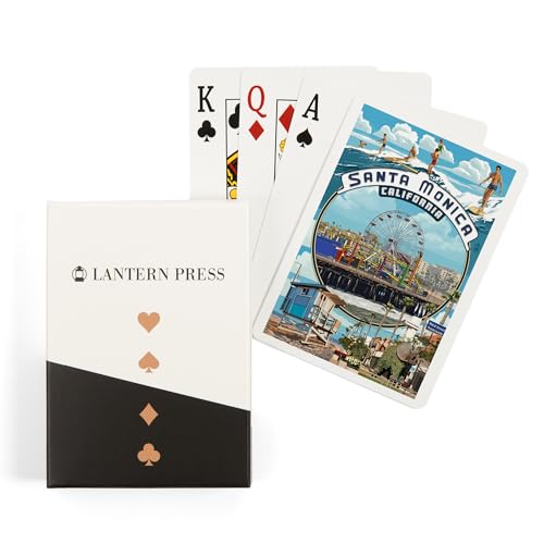 Naipes Santa Monica California 52 Cartas Tamaño Póker