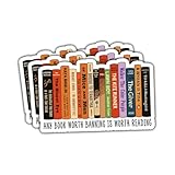 3 Pcs Any Book Worth Banning is Worth Reading Sticker – Banned Books Vinyl Decal Classic Titles – Reading Art for Laptop Water Bottle Library Teachers Students Book Lovers 3 inch