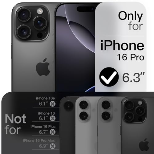 Image of JETech Magnetic Slim Case for iPhone 16 Pro, Black