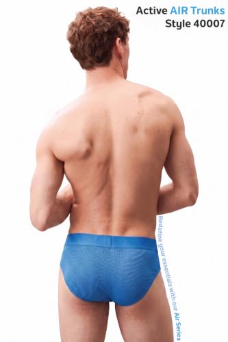 Image of Van Heusen Men's Briefs | Air Series| Light as air |Ultralight for superior comfort| Mesh Fabric | Breathable Active Trunks - Moisture-Wicking| Sweat Absorbant | Stretch Cotton Blend| Underwear for Active Wear | Style 40007|Available in Pack of 1 & 2