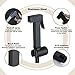 Handheld Bidet Sprayer for Toilet Cold Water Baby Cloth Diaper Sprayer Wall Mounted Brass Toilet Sprayer High Pressure Handheld Sprayer Kit with Angle Valve Baby Cloth Diaper Cleaning,Chrome (Color :