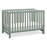 Carter’s by Davinci Colby 4-in-1 Baby Crib Convertible to Toddler Bed, Daybed, Full-Size Bed - Durable - GREENGUARD Gold Certified - 4 Adjustable Heights, Conversion Kit Sold Separately - Light Sage