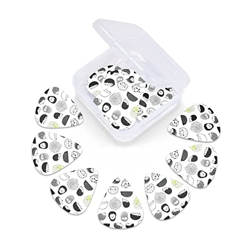 Ensemble de 12 médiators de guitare Hedgehog pour guitare acoustique, guitare électrique, contrebasse, ukulélé - Les Beatles, Paul McCartney, John Lennon, RIngo Starr, George Harrison Ensemble de 12 médiators de guitare Hedgehog pour guitare acoustique, guitare électrique, contrebasse, ukulélé – Image 7