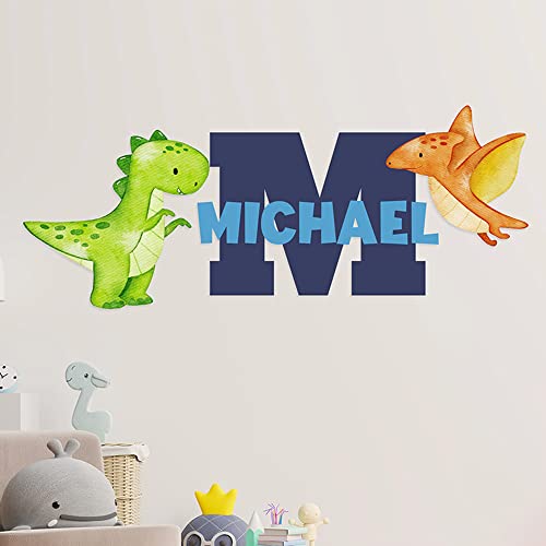 Vinilos decorativos personalizados dinosaurios para pared miniatura 3