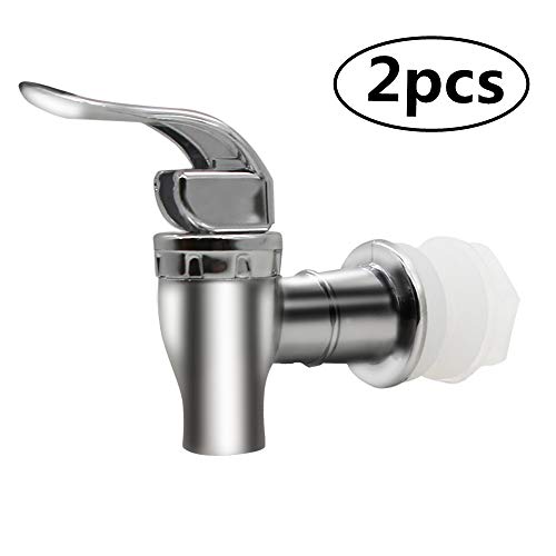 MUGLIO Silver Replacement Spigot for Beverage Dispenser Carafe Push Style Lever Pour Spout