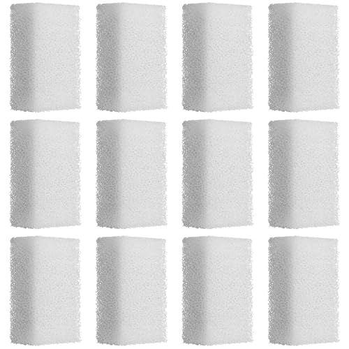 Image of Threlaco 12 Pack Foam Filter Insert Compatible with Aquaclear 30 Aquarium Filter Replacement Media for Filtering and Keeping Aquariums Clear