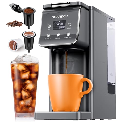 SHARDOR K Cup Coffee Maker With Bold Setting, Single Serve Hot & Iced Coffee Maker for K-Cup and...