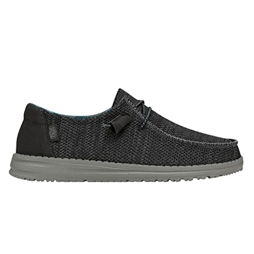 Image of HEYDUDE Women's Wendy Sox Charcoal Size 4 | Women's Shoes | Women's Slip On Shoes | Comfortable & Light-Weight