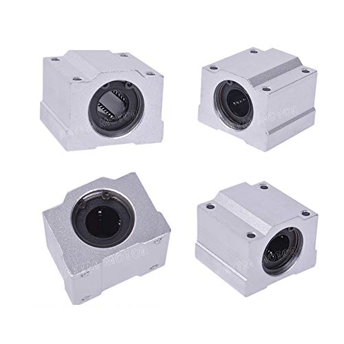 Bloc mécanique SCS16UU 16 mm mouvement linéaire fermé pour guidage arbre rond acier