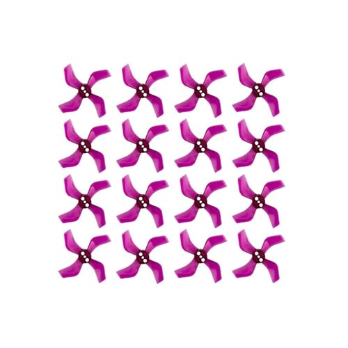 Hélice PC 1636-4 renforcée de 40mm pour micro-drone de propulsion en lot de 16 pièces violet translucide