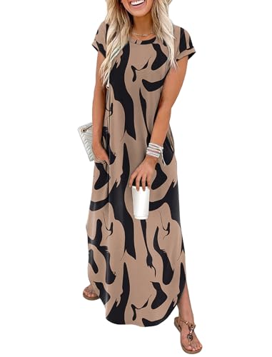 WIHOLL Boho Floral Maxi Dress