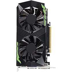 Tarjeta Gráfica GTX 1050 4GB, Tarjeta Gráfica DDR5 128bit 1250MHz, Tarjeta de Video PCI Express 2.0 PC para Computadora de Escritorio con Doble Ventilador