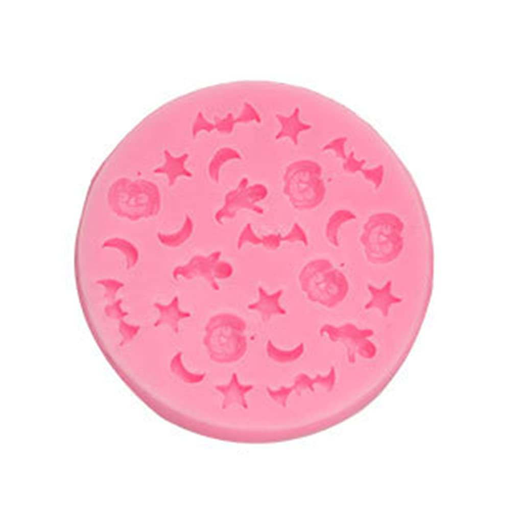 MALSSE Fondant Mold Baking Molds Halloween Silicone Non-stick Cake Candy Creative Baking Gadget 7 Styles Silicone Chocolate Molds Shapes