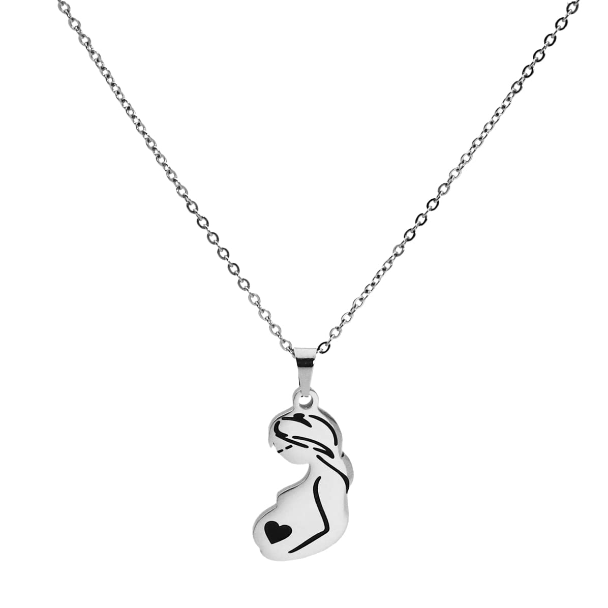 Eilygen New Mom Necklace Pregnancy Announcement Gifts Pregnant Mom Necklace Mom to be Gift Gift for New Mom