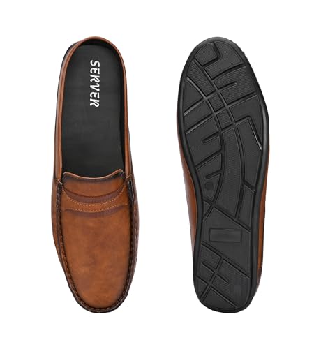 Image of Server Loafers for Men Casual Shoes | Slip-on Closure | Stylish Slip on Cut Shoe | Perfect Business Casual |Back Open Shoe | Men's Loafer Shoe
