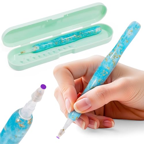 Diamond Art Pens 2026 Electrostatic Pen for DiamondPainting No Wax & No Electricity Needed Comfort Grip Diamonds Painting Pen 10PCS Silicone Tips Perfect Diamond Art Kits for Adults