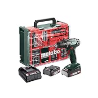 metabo Akku-Bohrschrauber BS 18 Set, 18 V Schrauber, 74-tlg. Zubehör-Set – Ansicht 1