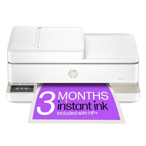 HP Envy 6520e All in One Printer | Perfect for Home | Colour | Wireless | Print, Scan & Copy | 3 months free Instant Ink | Automatic 2-sided Photo Printing | Beige