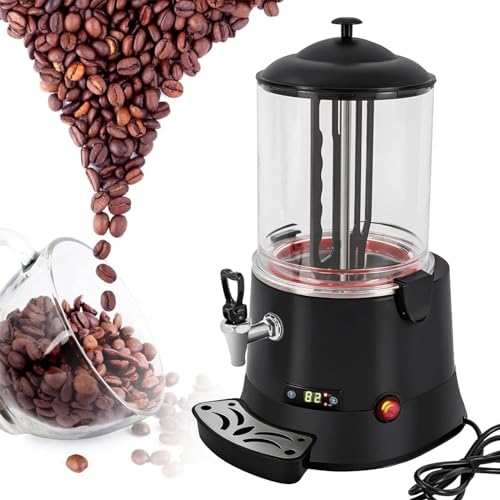 Eastnmythet Hot Chocolate Maker Melting Dispenser Machine 5L/10L, Commercial Electric Hot Beverage Warmer with Faucet Stirring Function LED Display, for Chocolate Melting,220V 10L