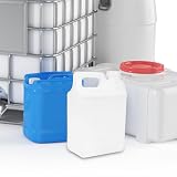 ELEOUTI Butelka Do Przechowywania z Pokrywką Wielokrotnego Użytku Pojemnik Płyny i Olej Duży Trwały Plastikowy Zbiornik Wodę i Chemikalia Łatwy Do Przechowywania i Nalewania