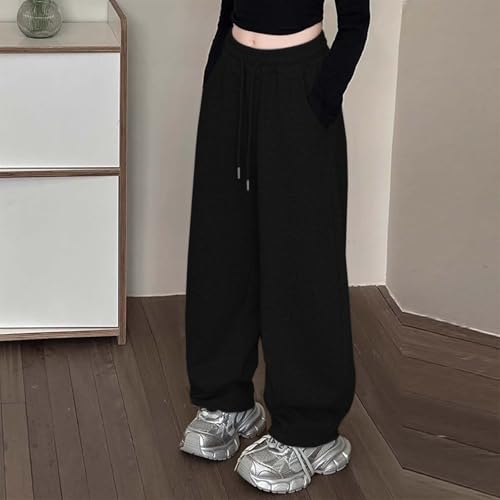 Pantalones de pierna abierta con cintura alta elástica para niña 2